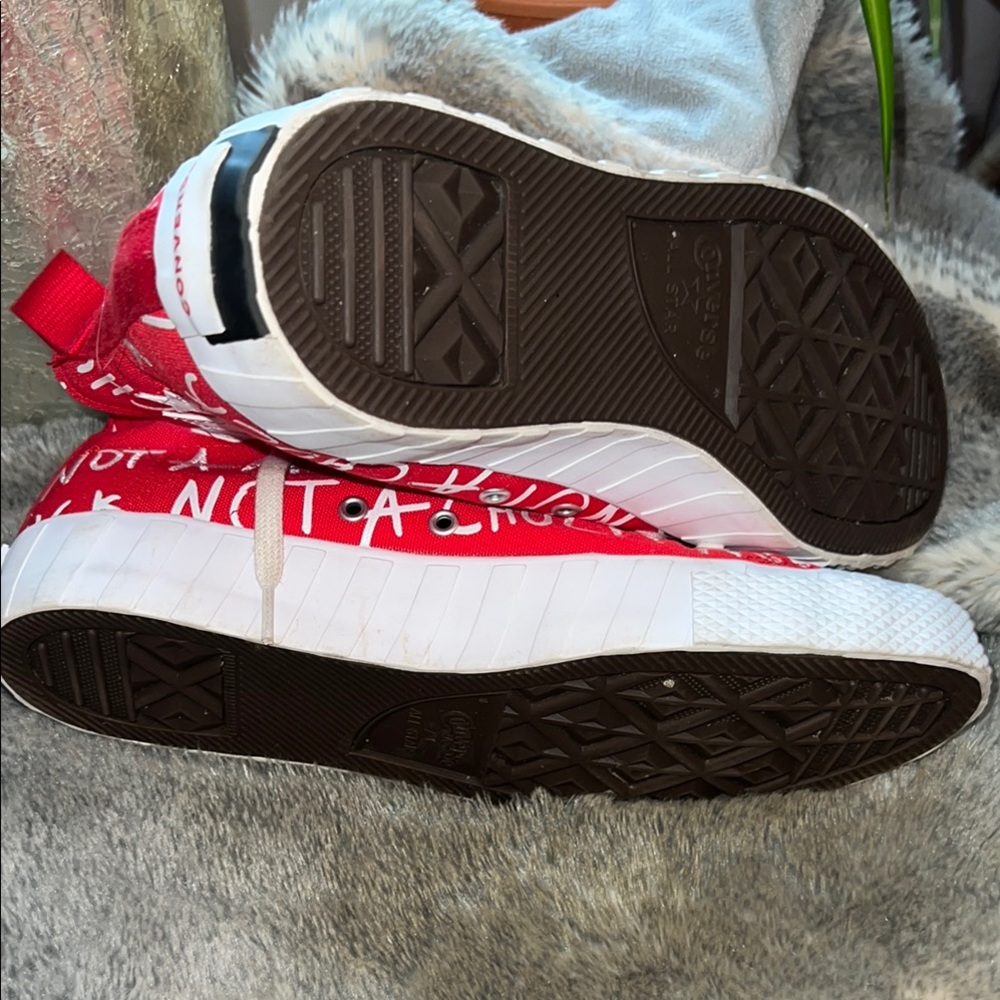 Converse Red Graphic High-Tops - Picture 4 of 4
